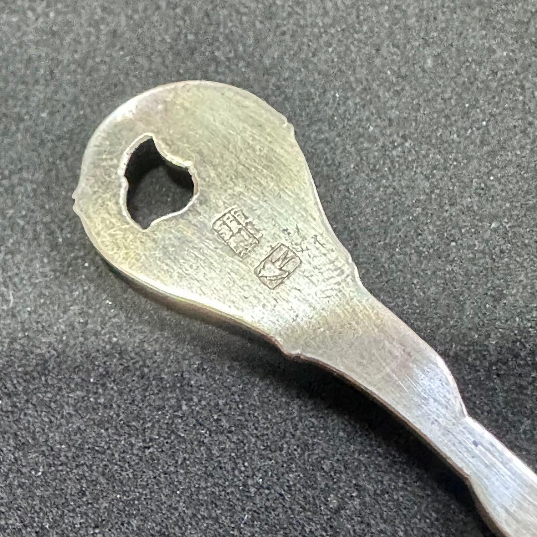 希少☆大正アンティーク銀製スプーン6客未使用品共箱入り