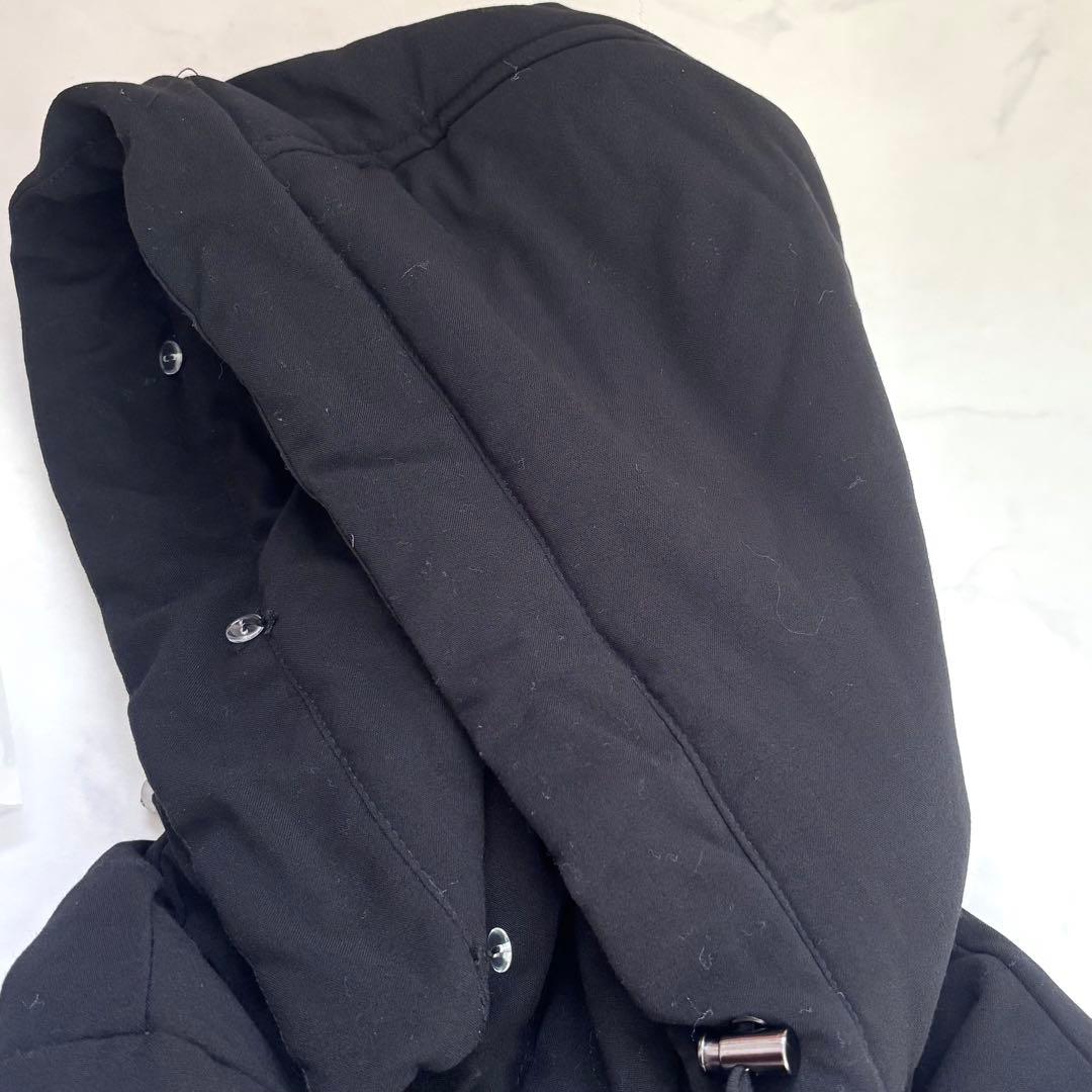 ルイルエブティック ウエストフィットロングダウンコート フォックス マット黒 M