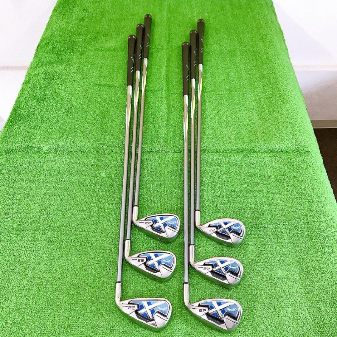 テ19☆キャロウェイ X-22 豪華6本レディースアイアンセットL ライト