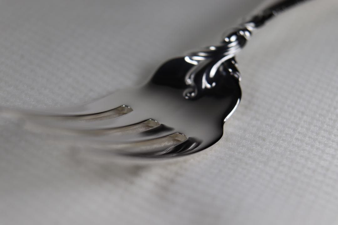 ウォレス■スターリング製サラダフォーク◆ロマンス・オブ・ザ・シー■超重量級！