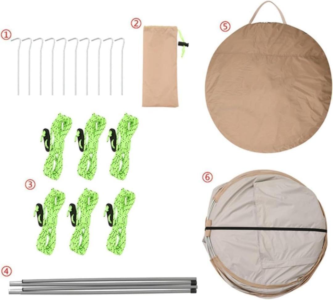 ワンタッチテント 2-3人用 ポップアップテント キャンプテント コンパクト