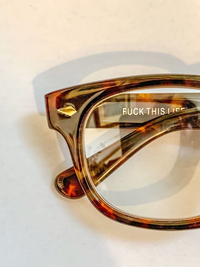ワコマリア×柴又眼鏡工房 FUCK THIS LIFE 手造 眼鏡 サングラス - メルカリ