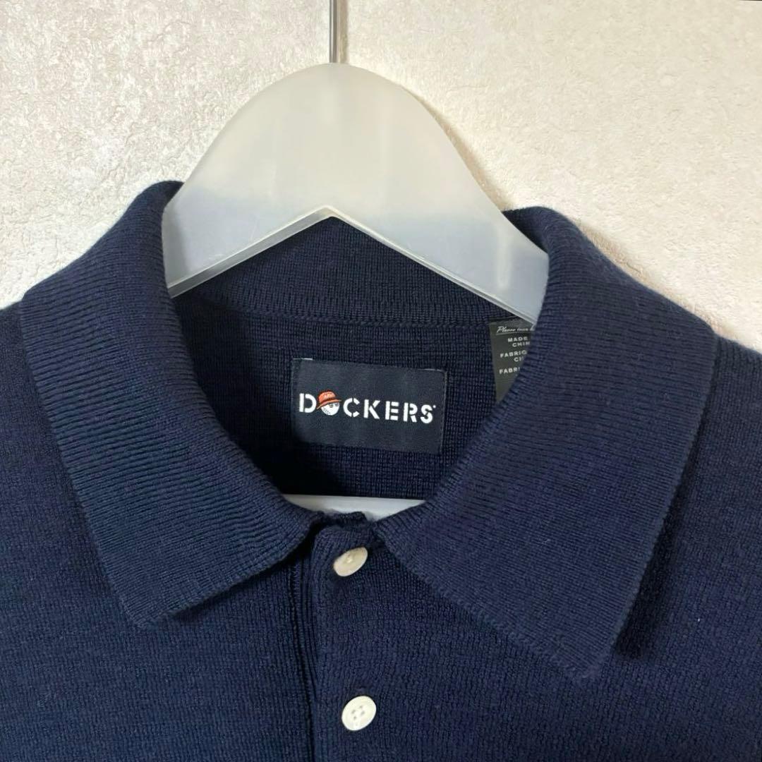 MALBON × DOCKERS Sweater Polo ネイビー　M