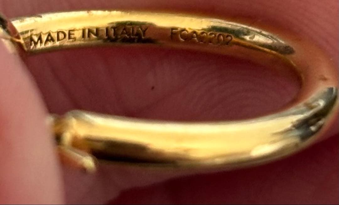 CÉLINE ゴールド フープピアス 片耳用