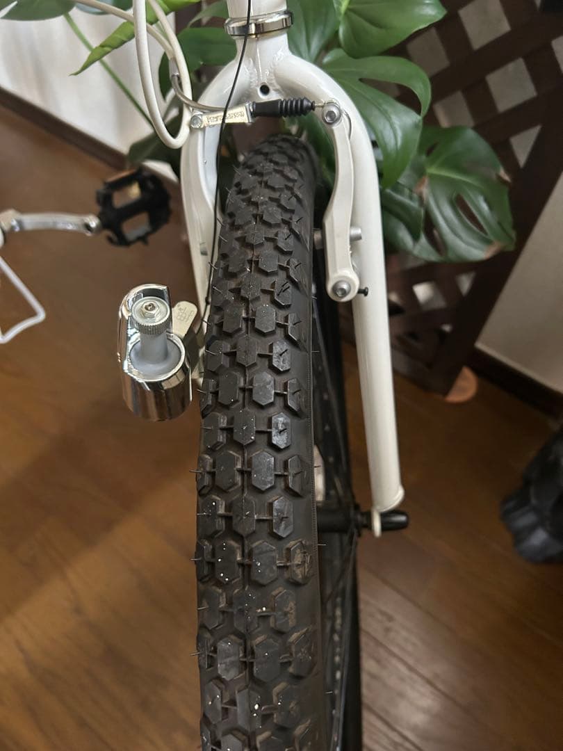 PANGERA 折りたたみ自転車 ホワイトビーチクルーザー26インチ