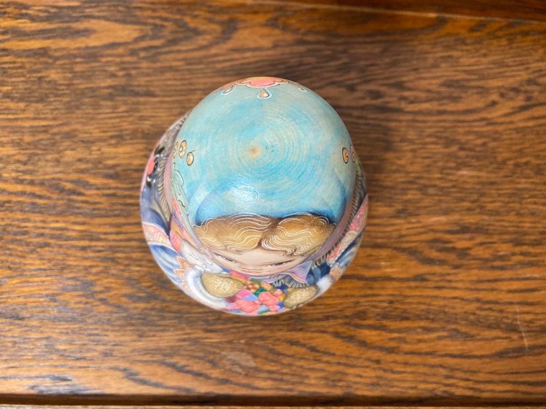 新春セール♪【28％OFF】ロシア☆お起き上がりこぼし♪『冬景色』マトリョーシカ