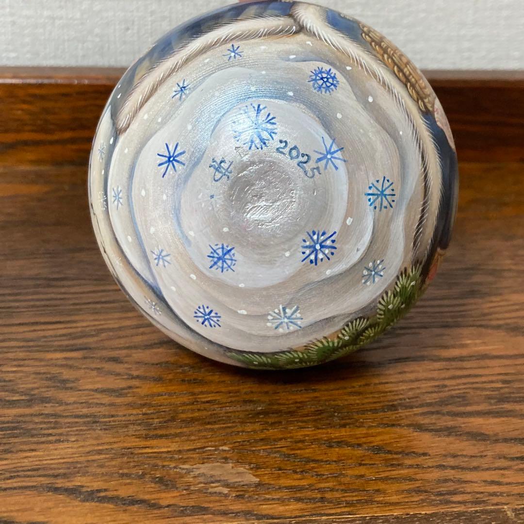 新春セール♪【28％OFF】ロシア☆お起き上がりこぼし♪『冬景色』マトリョーシカ