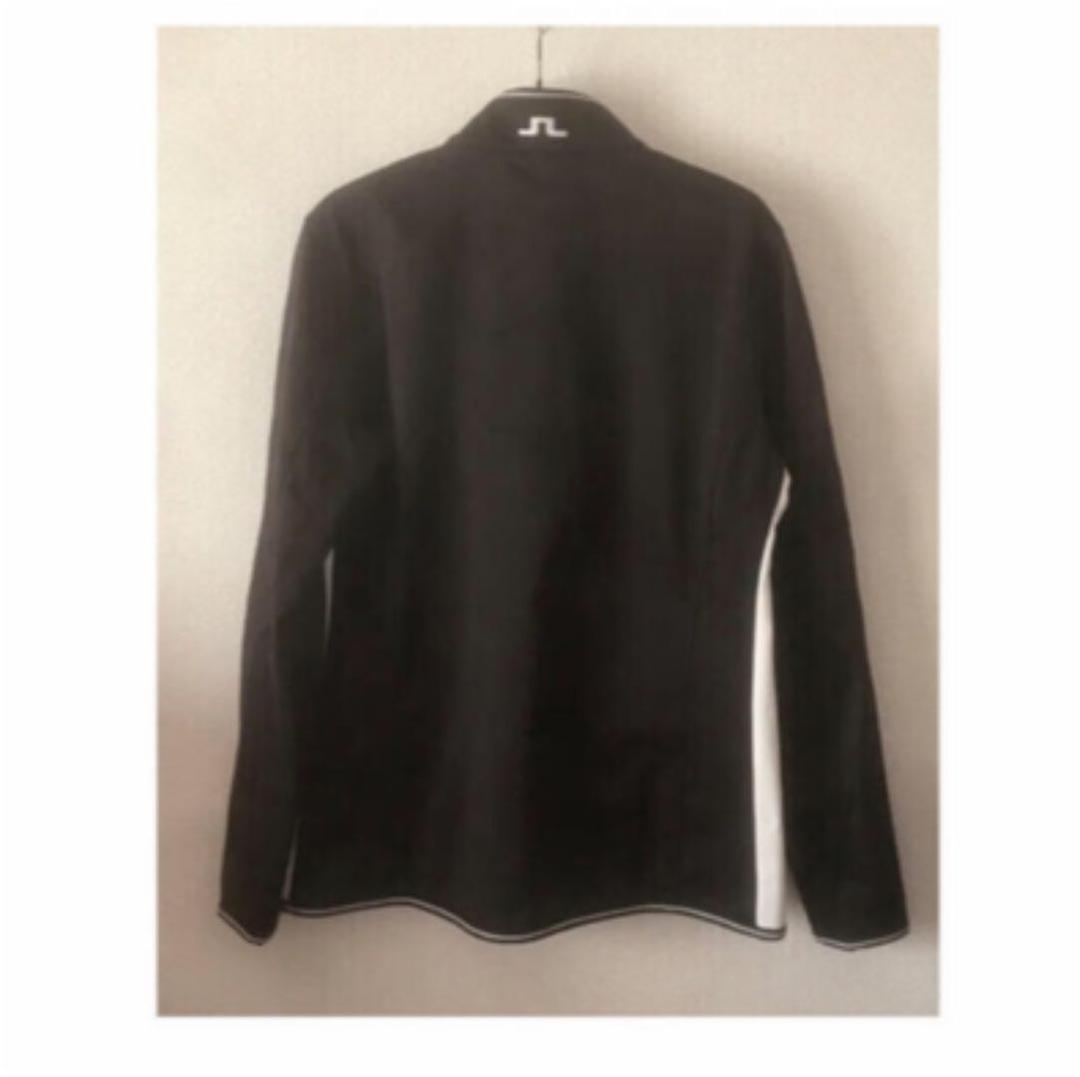 【新品】J.LINDEBERG ジップ ブルゾン ブラック ホワイト バイカラー