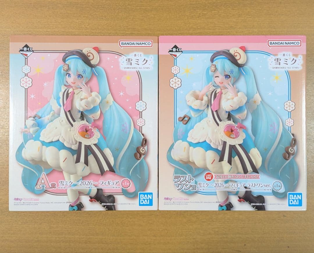 一番くじ　雪ミク　フィギュア　クリアポスター