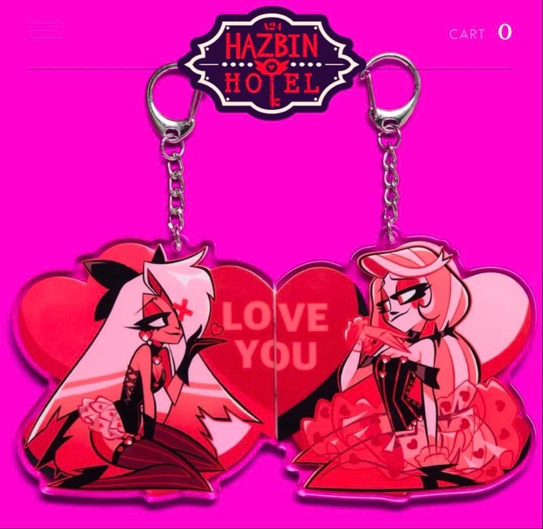 ハズビンホテル キーチェーン キーホルダー バレンタイン チャーリー