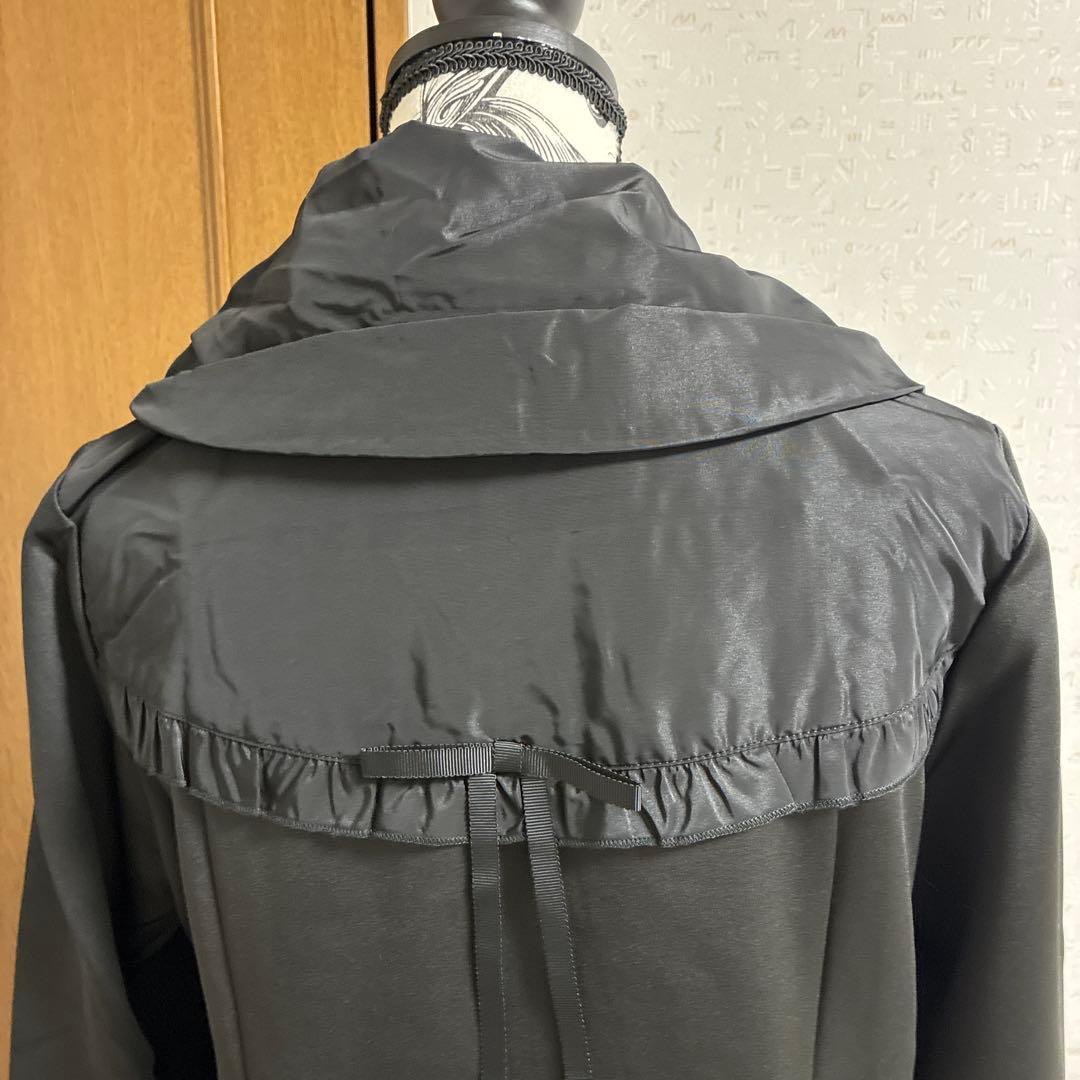 スーパービューティー☆44☆ 新品ダンボールニットとタフタ切り替えのコート