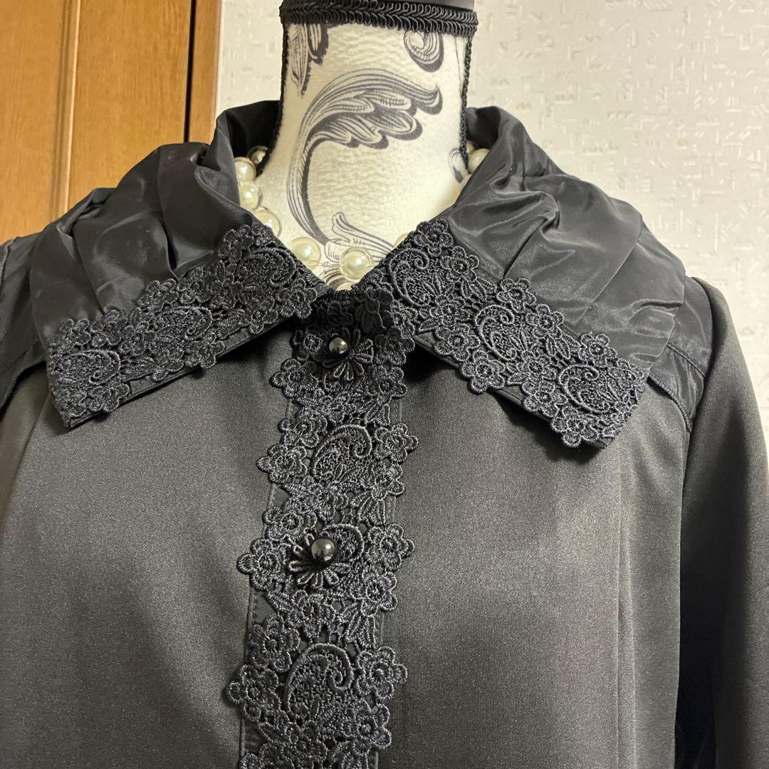 スーパービューティー☆44☆ 新品ダンボールニットとタフタ切り替えのコート