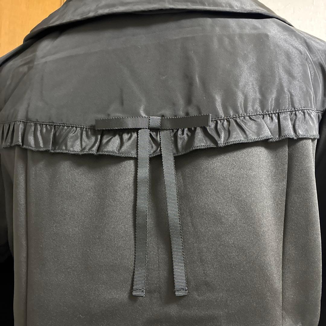 スーパービューティー☆44☆ 新品ダンボールニットとタフタ切り替えのコート