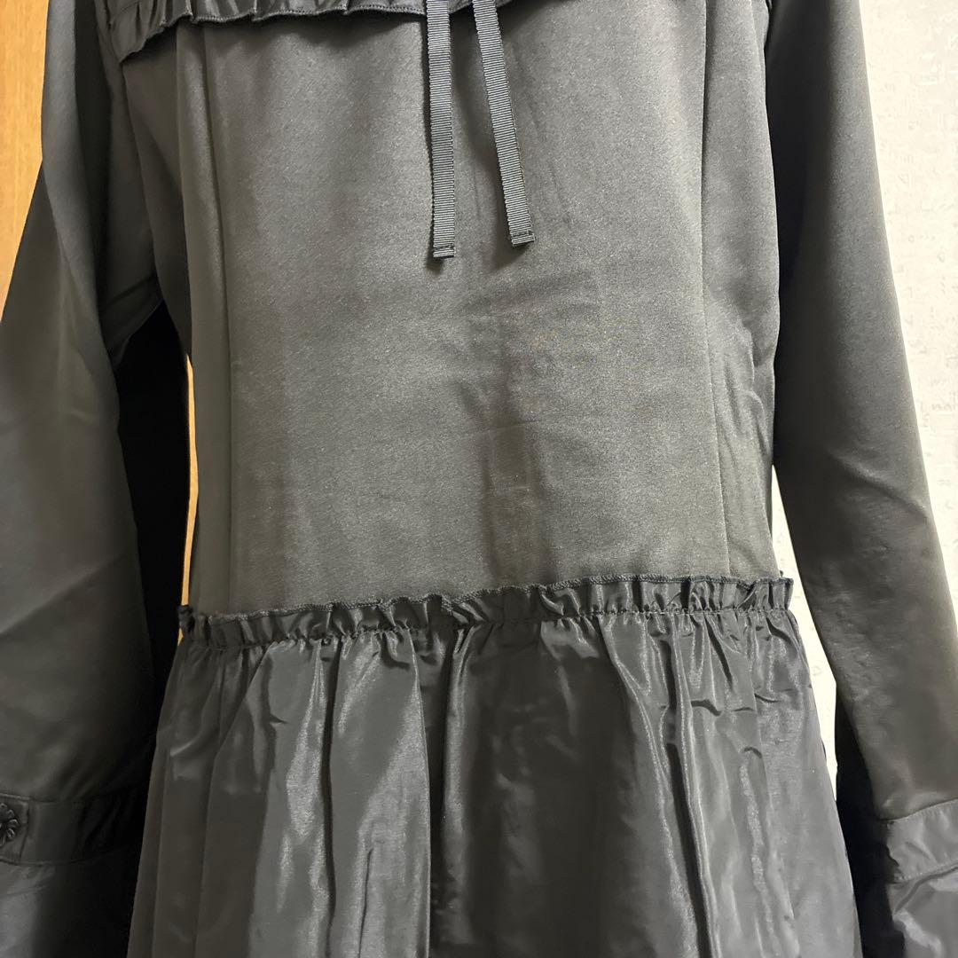 スーパービューティー☆44☆ 新品ダンボールニットとタフタ切り替えのコート