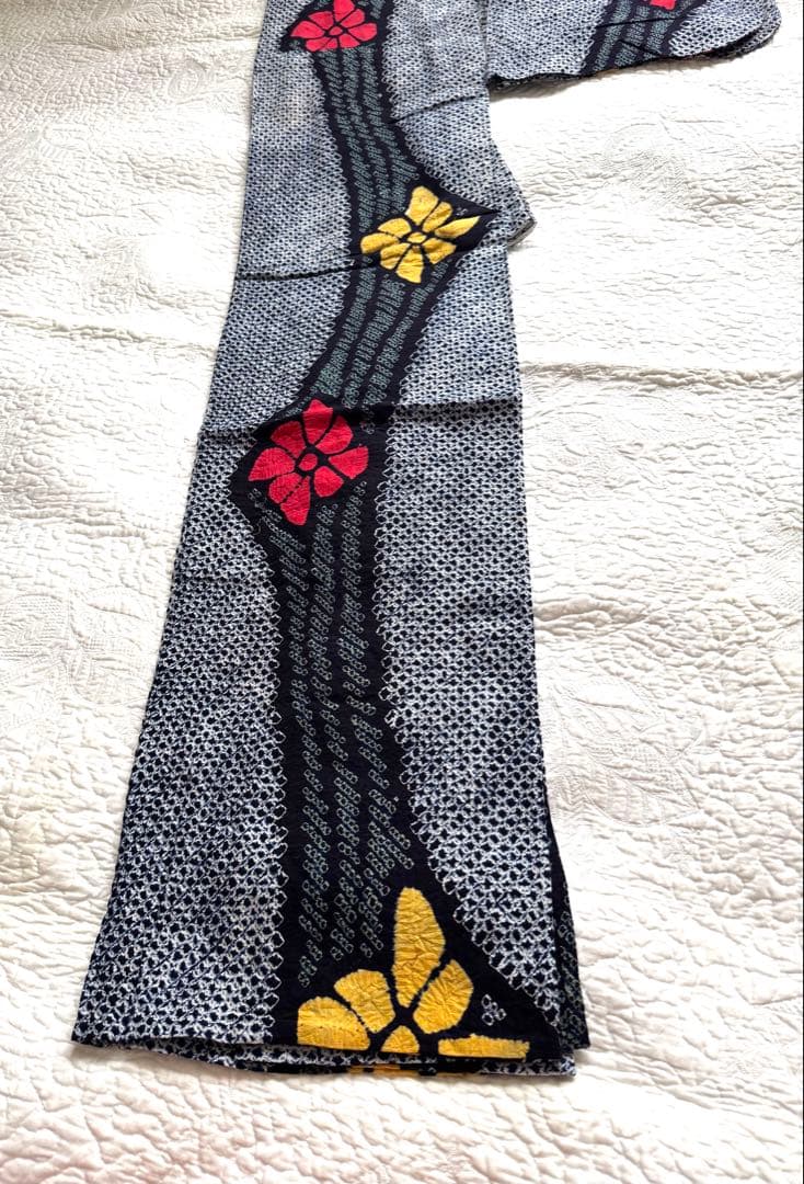 粋な大人の浴衣◆有松絞り 花間道