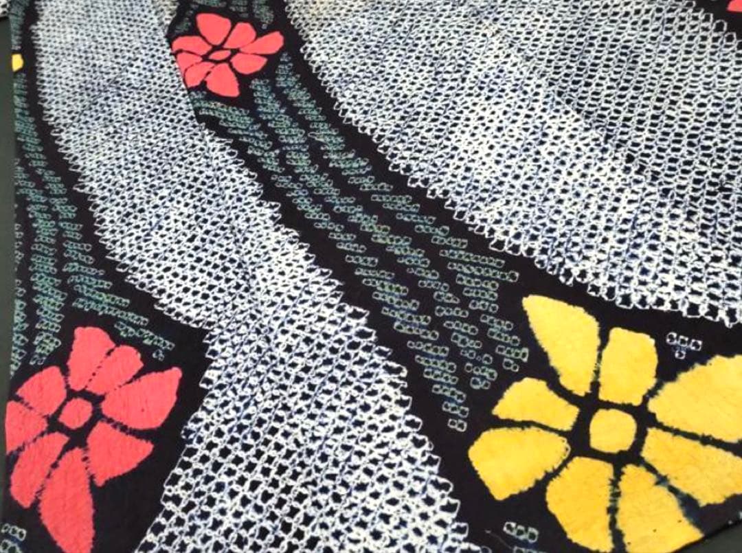 粋な大人の浴衣◆有松絞り 花間道