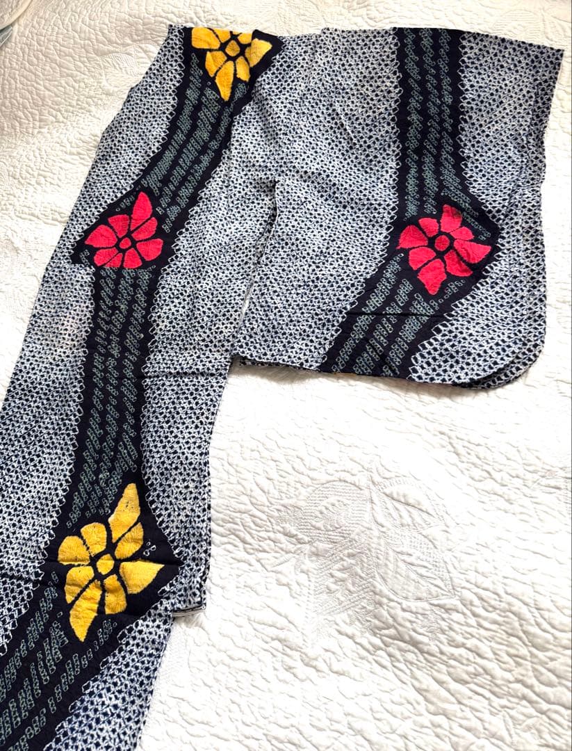 粋な大人の浴衣◆有松絞り 花間道