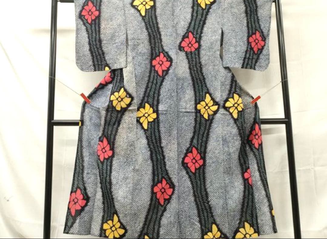 粋な大人の浴衣◆有松絞り 花間道