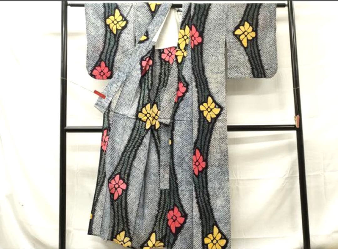 粋な大人の浴衣◆有松絞り 花間道