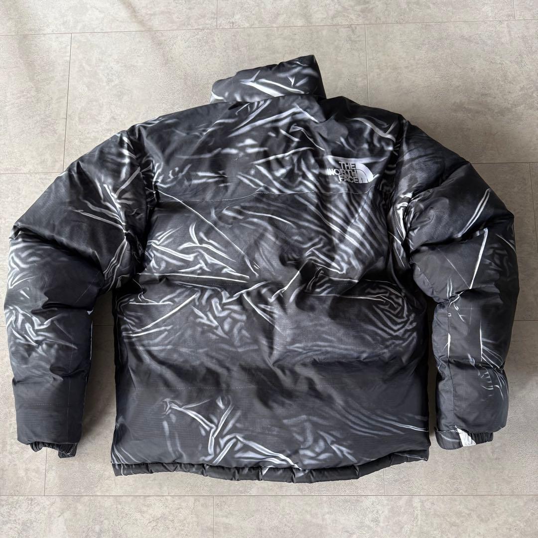 Supreme ノースフェイス　ダウンジャケット　ヌプシ　黒　M 騙し絵ヌプシ