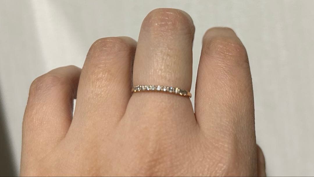 ダイヤモンド　0.2ct k18PG リング