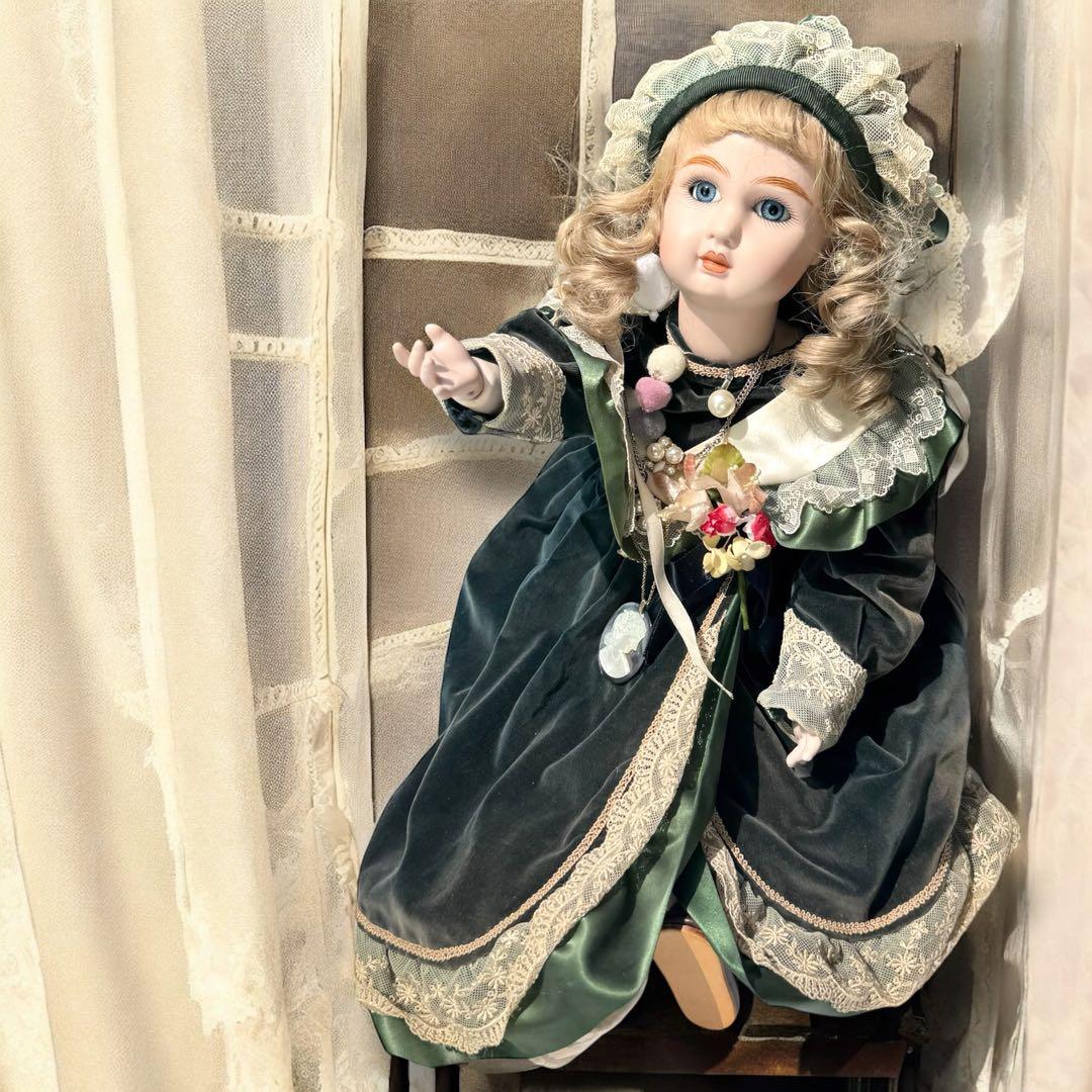 ノエル様専用 ビスクドール スタイナー リプロ フレンチ グリーン