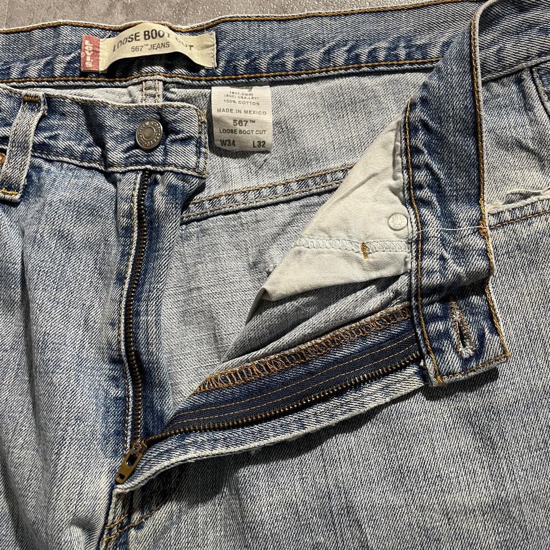 W34 L32】00s メキシコ製 levi's リーバイス 567 569型
