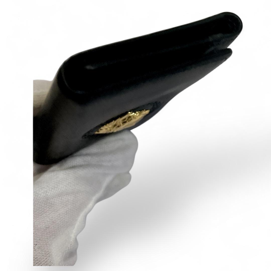 美品 ヴェルサーチ メデューサ 金具 ブラック キーケース　黒　鍵ケース