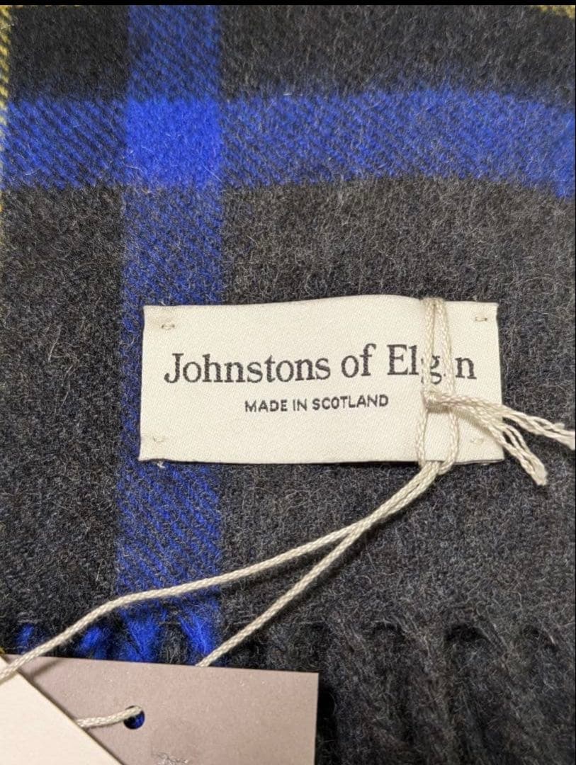 ジョンストンズ大判ストール日本限定カラーチャコールグレースチュワート