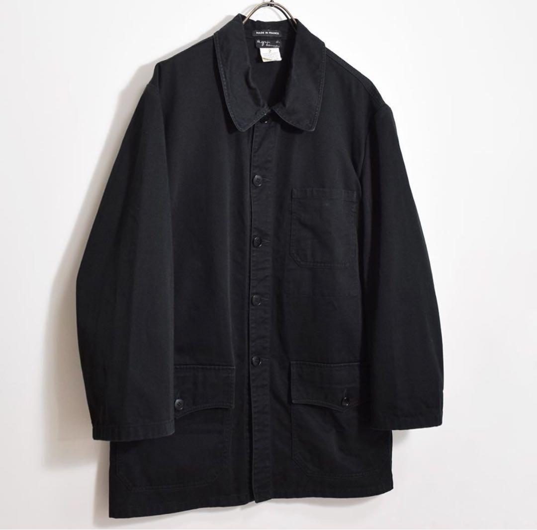 1990年代 アニエスベー 黒タグ・初期フランス製 フレンチワーク