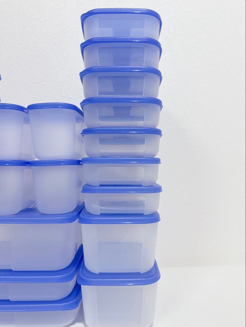 新品　Tupperware フリーザーメイト　ブルー　22点セット