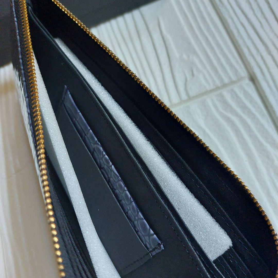 POMTATA/ポンタタ Ｌジップロングウォレットクロコ型押しレザー