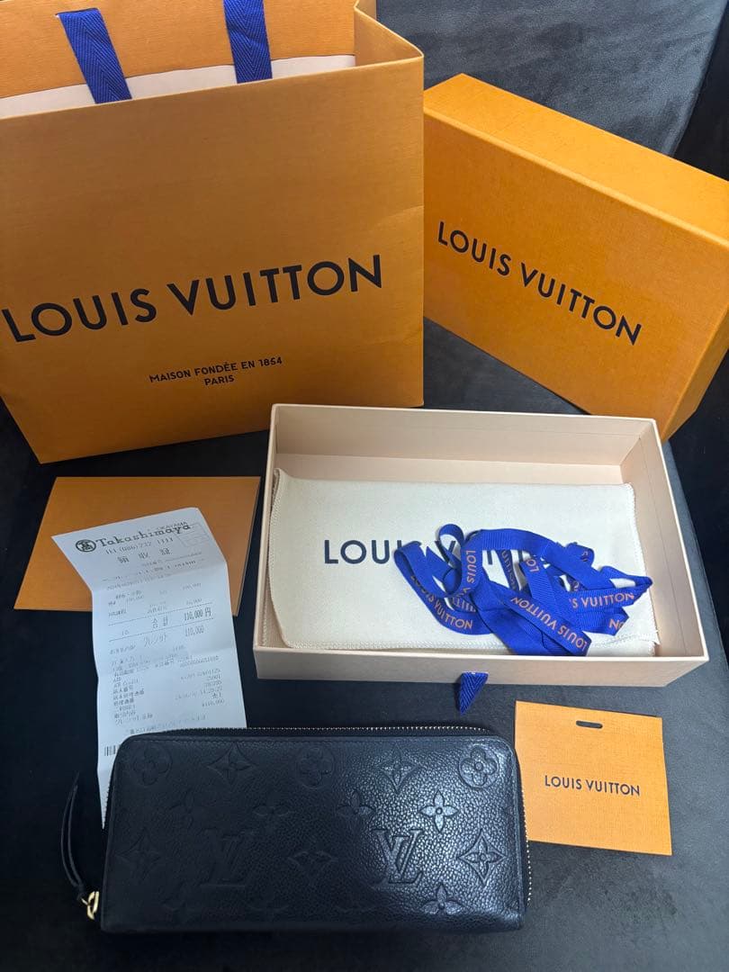 美品 ルイヴィトン ポルトフォイユ・クレマンス M60171 ICチップ 付属品