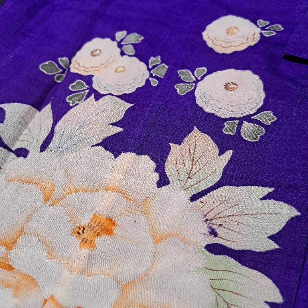 大きな牡丹！正絹アンティーク子供着物