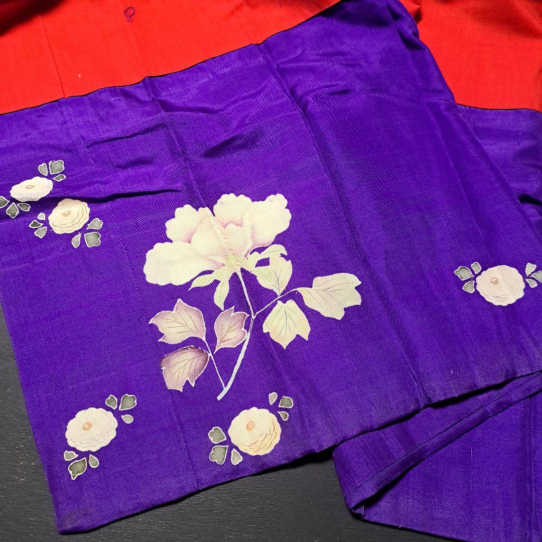 大きな牡丹！正絹アンティーク子供着物