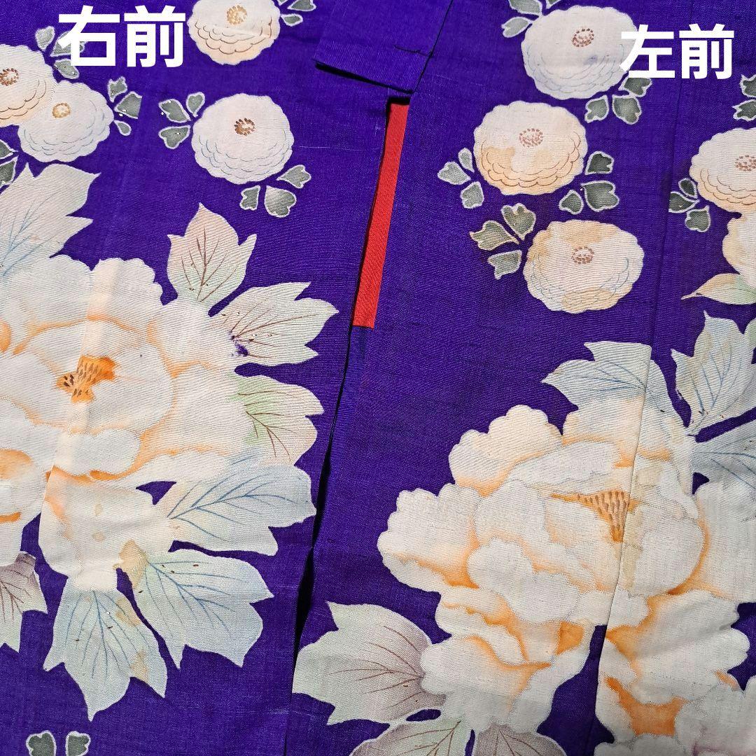 大きな牡丹！正絹アンティーク子供着物