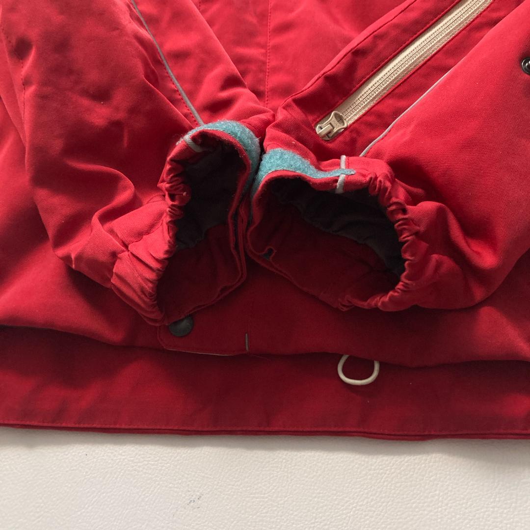 【好配色】デサント スキーウェア 上下セット L メンズ 赤 ジャケット パンツ