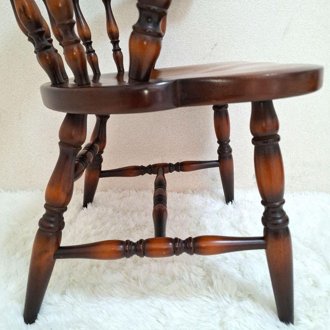 【美品】飛騨産業 アームチェア ダイニングチェア キツツキマーク