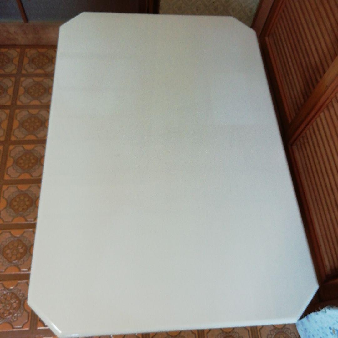 ホワイト テーブル 折りたたみ式 パソコン モニター