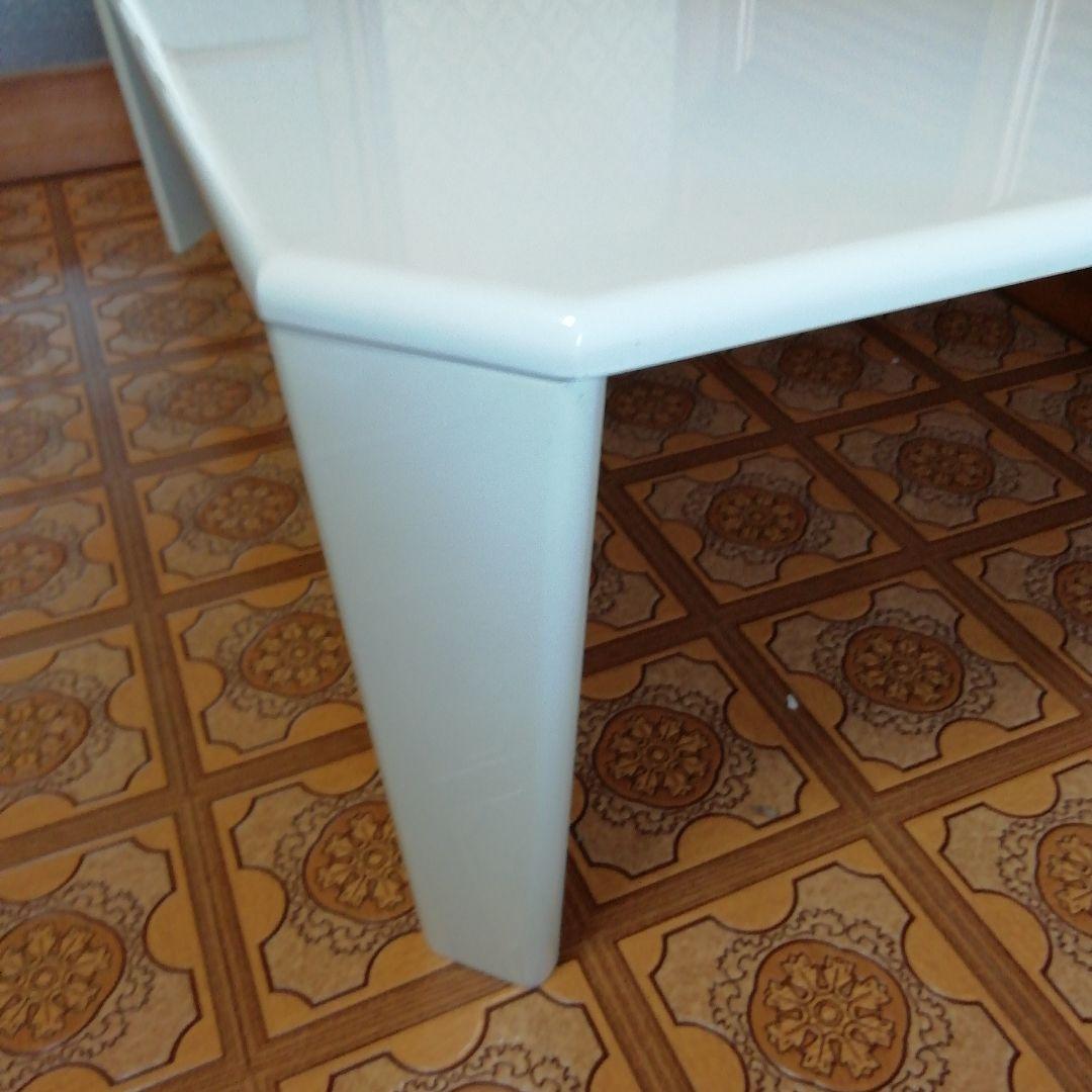 ホワイト テーブル 折りたたみ式 パソコン モニター