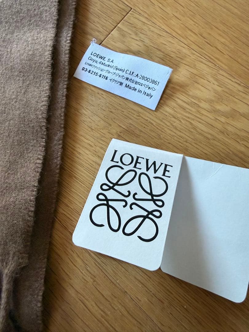 LOEWE アナグラムカシミヤマフラー