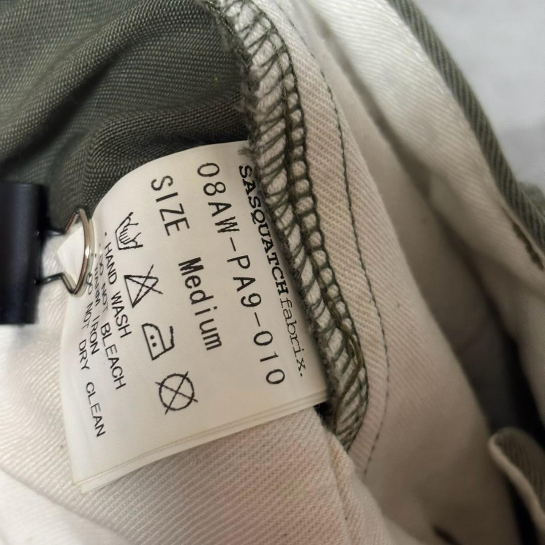 SASQUATCH fabrix メキシカンスカル　刺繍　チノパンツ M251