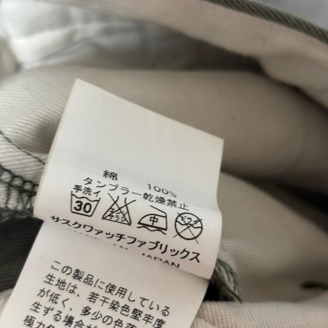 SASQUATCH fabrix メキシカンスカル　刺繍　チノパンツ M251