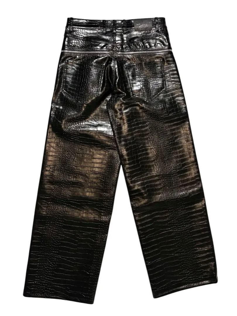 goar archive CROCO ZIPPER PANTS L - メルカリ