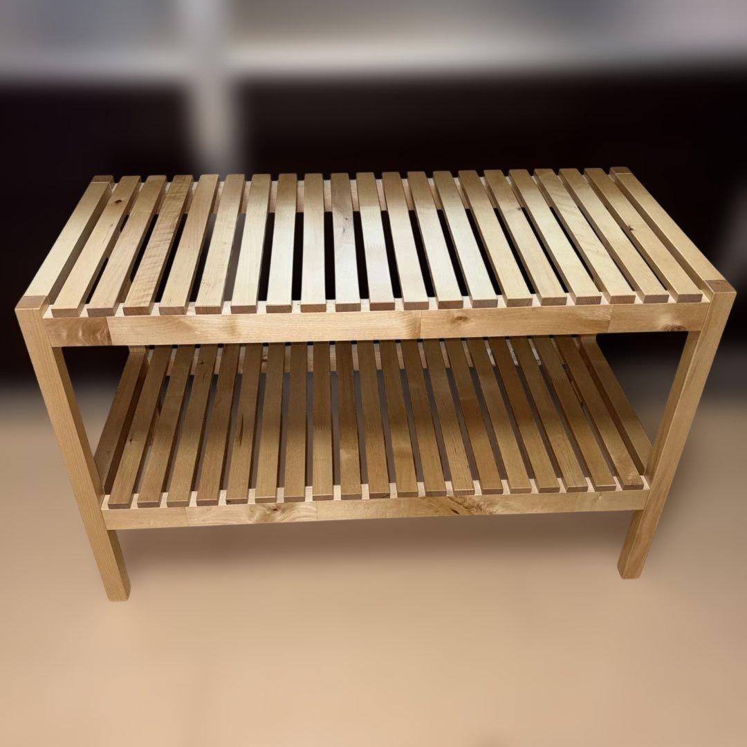 廃盤品】IKEA MOLGER モルゲル 木製ベンチ バーチ無垢 - メルカリ