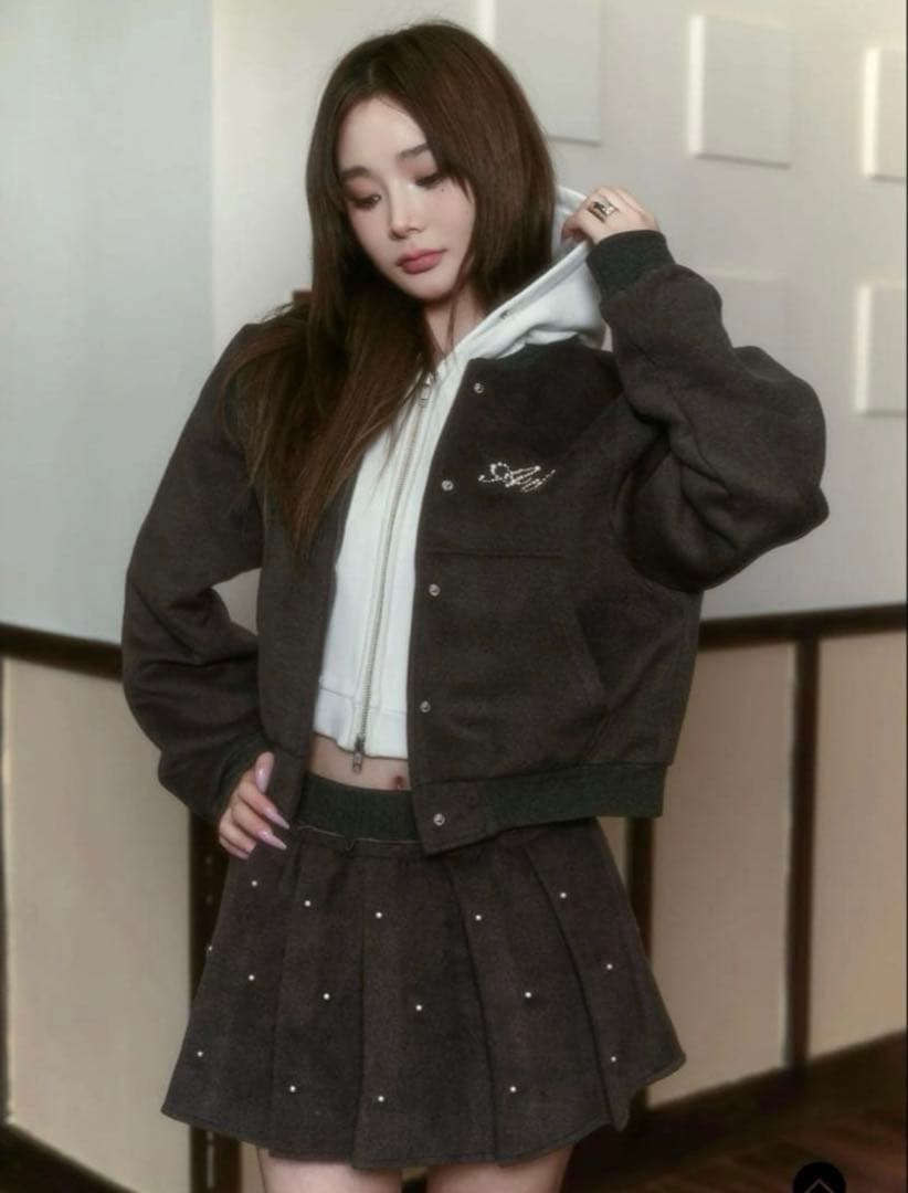 andwang Hoodie docking jacket ジャケット