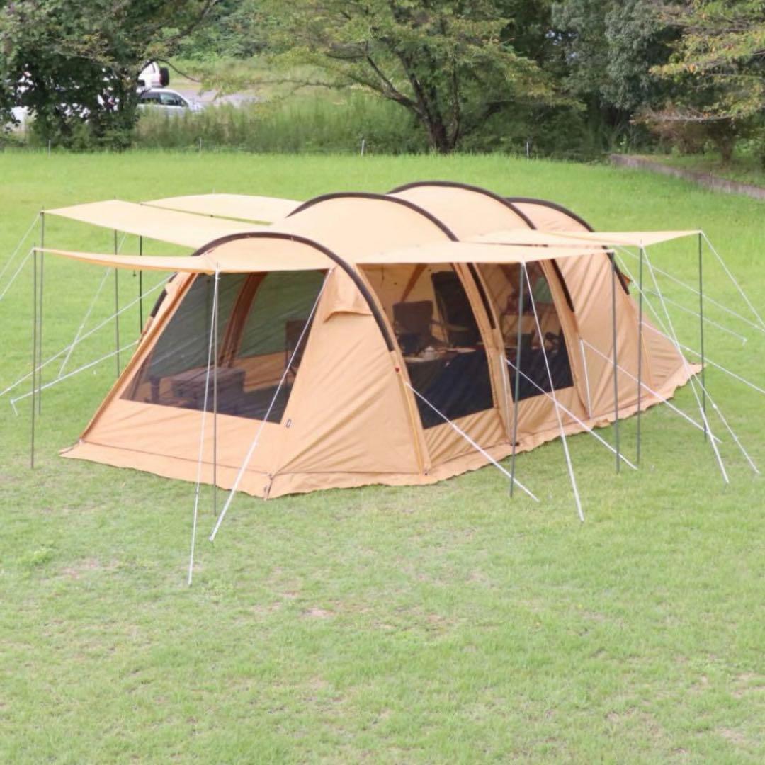 イグニオ 2ルーム型テント　ドームテント 4人用　キャノピー　キャンプ　新品