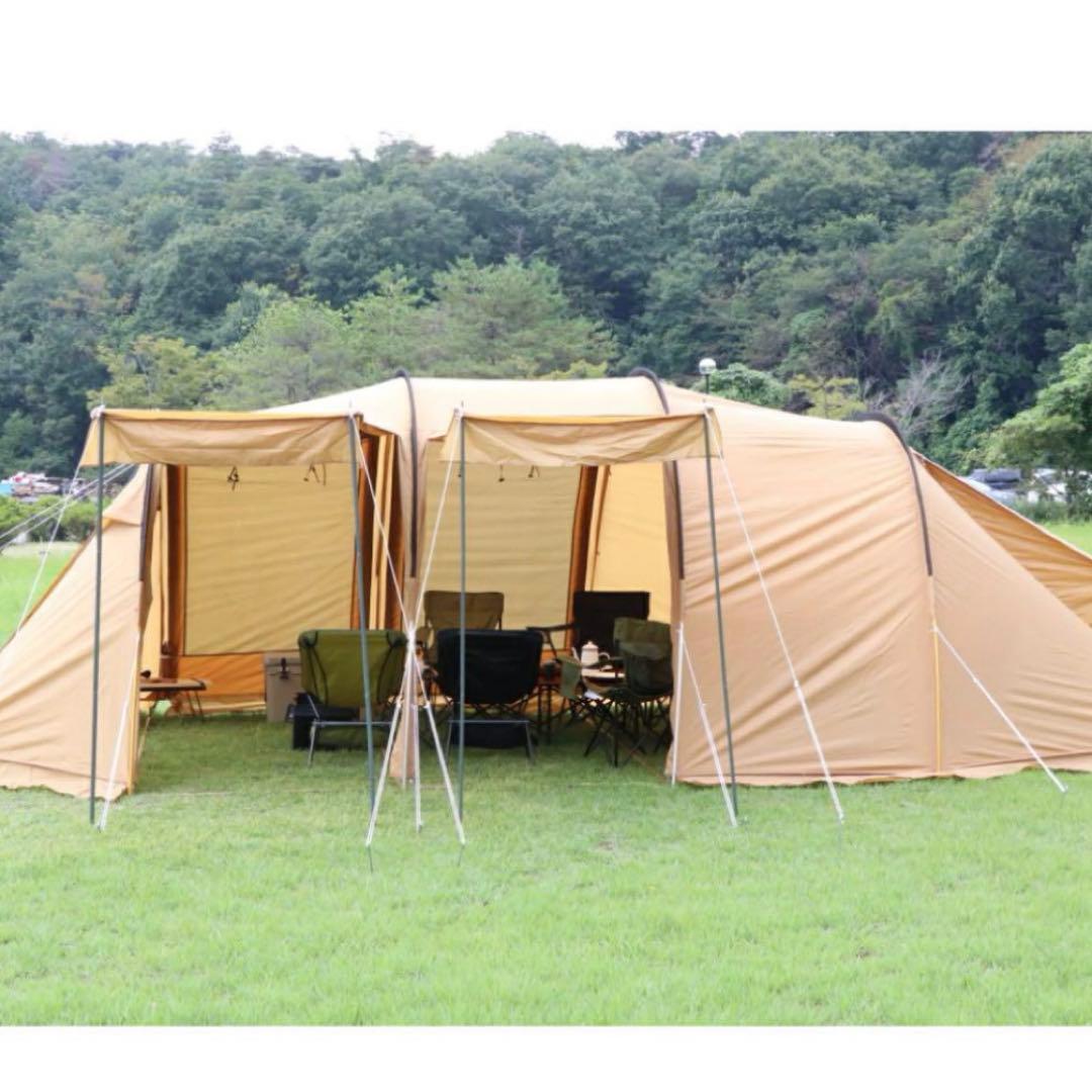 イグニオ 2ルーム型テント　ドームテント 4人用　キャノピー　キャンプ　新品