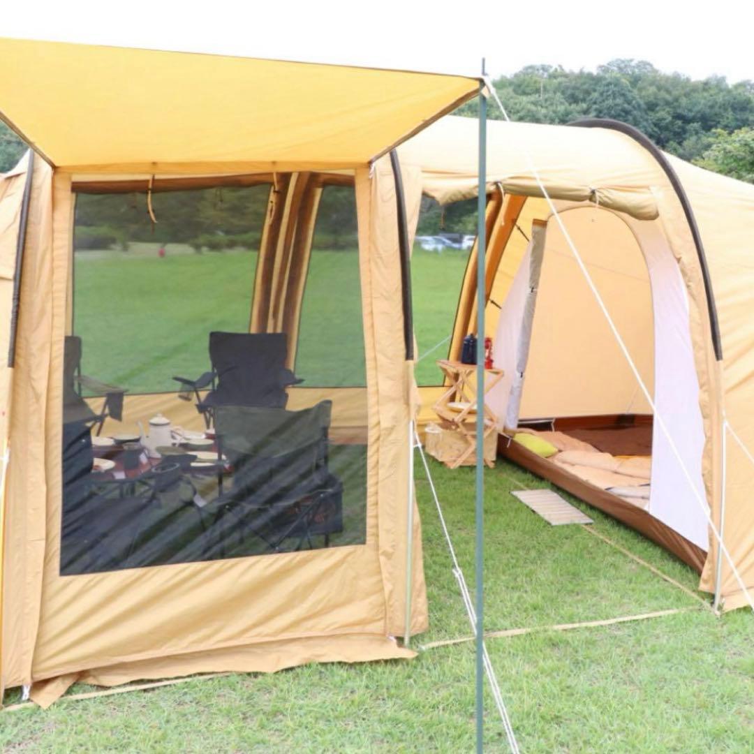 イグニオ 2ルーム型テント　ドームテント 4人用　キャノピー　キャンプ　新品