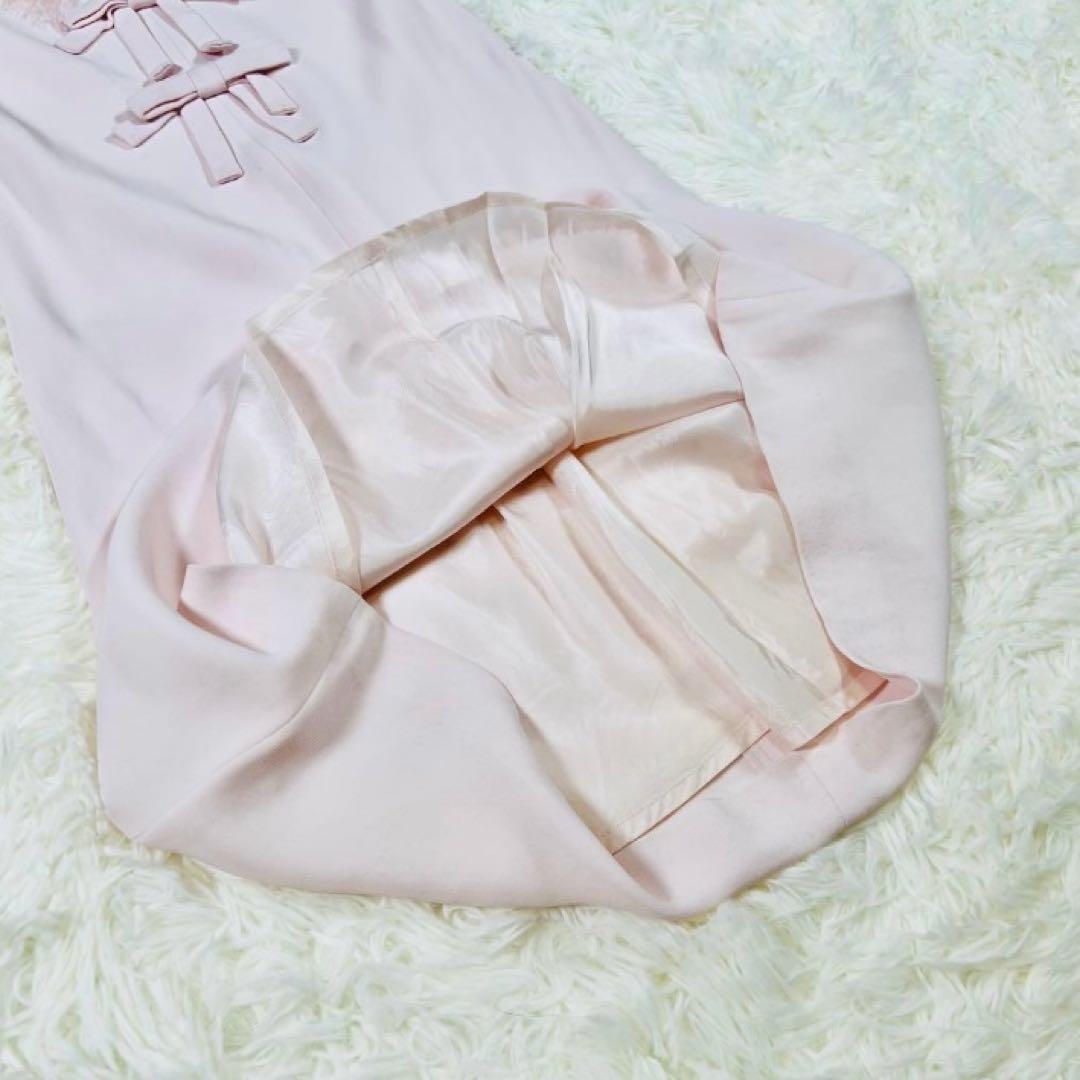 極美品】ヴァレンティノ ワンピース ドレス フリル リボン ピンク M